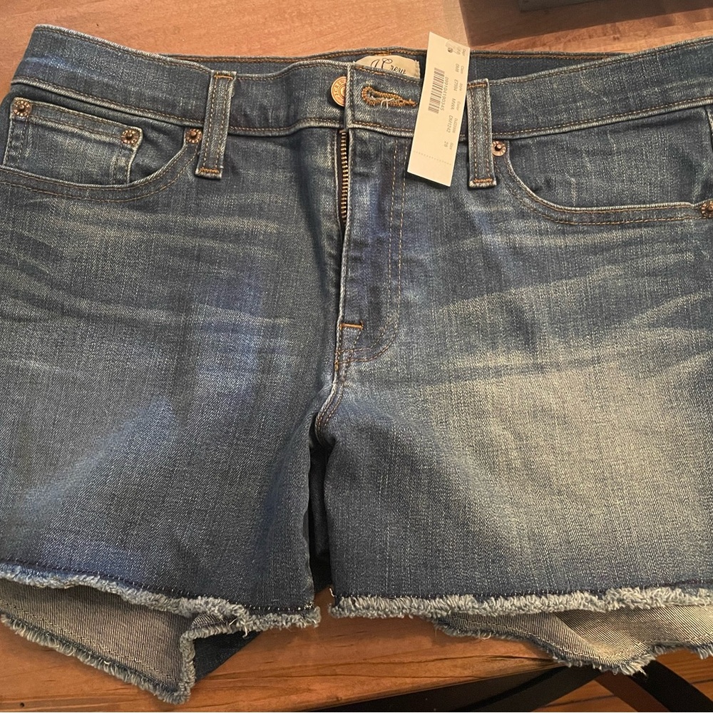 JCrew denim shorts.  NWT.  28.  Mid-rise